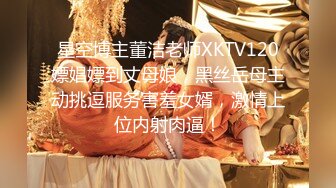 星空博主董洁老师XKTV120嫖娼嫖到丈母娘，黑丝岳母主动挑逗服务害羞女婿，激情上位内射肉逼！