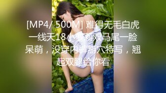 [MP4/ 500M] 难得无毛白虎一线天18小萝莉双马尾一脸呆萌，没穿内裤掰穴特写，翘起双腿给你看