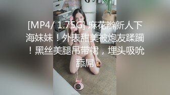 [MP4/ 1.75G] 麻花辫新人下海妹妹！外表甜美被炮友蹂躏！黑丝美腿吊带裙，埋头吸吮舔屌