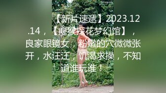 ♈ ♈ ♈ 【新片速遞】2023.12.14，【瘦猴探花梦幻馆】，良家眼镜女，粉嫩的穴微微张开，水汪汪，饥渴求操，不知道谁玩谁！